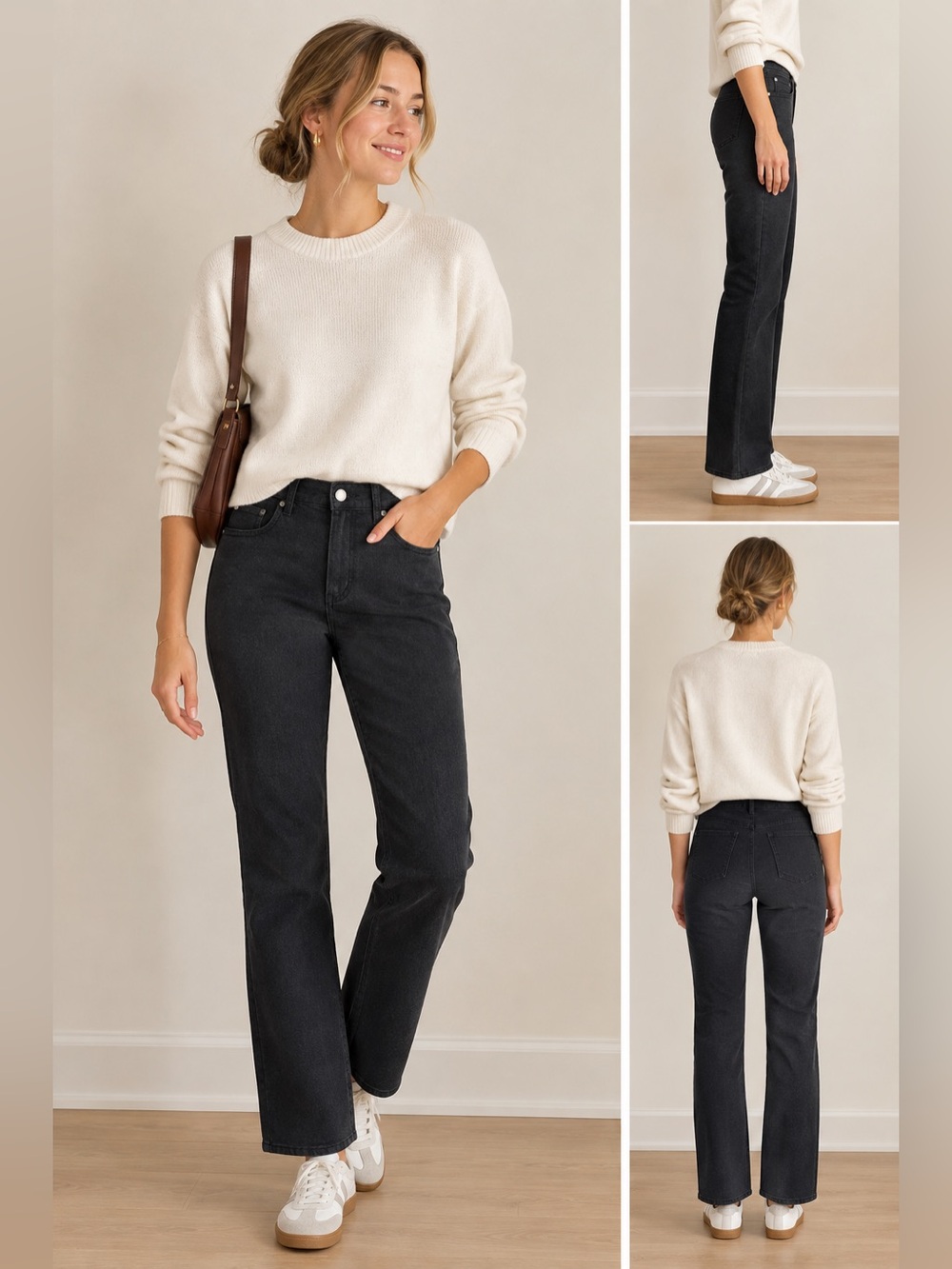 NWT Jones New York Stretch Jeans with Shape Control, size 12, gray women’s